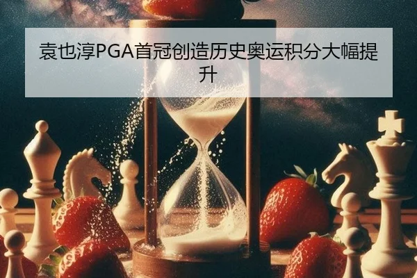 袁也淳PGA首冠创造历史奥运积分大幅提升